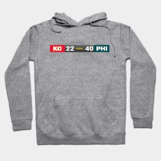 KC 22 PHI 40 Hoodie